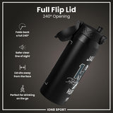 NFL x Ion8 Sports, Insulated Bottle, Locked In Series, Jalen Hurts, 24oz