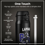NFL x Ion8 Sports, Insulated Bottle, Locked In Series, Lamar Jackson, 24oz