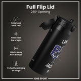NFL x Ion8 Sports, Insulated Bottle, Locked In Series, Lamar Jackson, 24oz