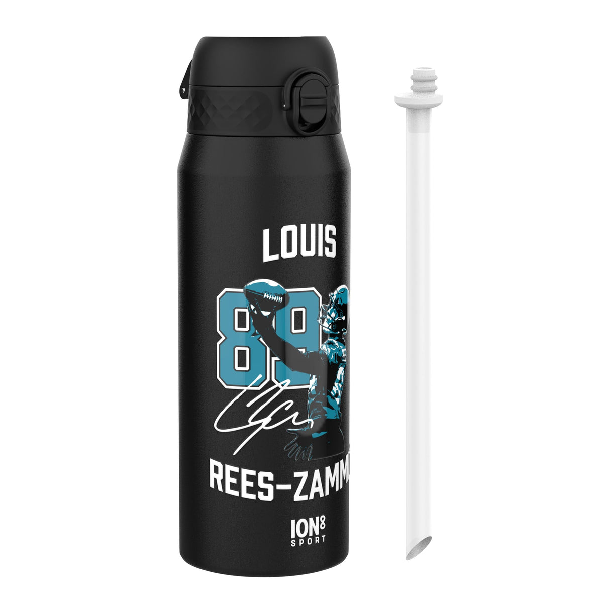 NFL x Ion8 Sports, Insulated Bottle, Locked In Series, Ress-Zammit, 24oz