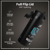NFL x Ion8 Sports, Insulated Bottle, Locked In Series, Ress-Zammit, 24oz