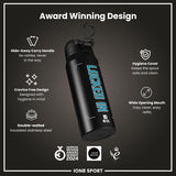 NFL x Ion8 Sports, Insulated Bottle, Locked In Series, Ress-Zammit, 24oz