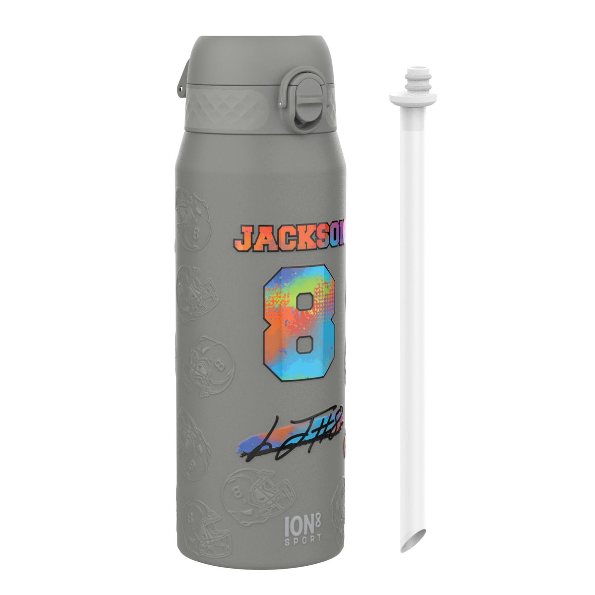 NFL x Ion8 Sports, Insulated Bottle, Signature Series, Lamar Jackson, 24oz