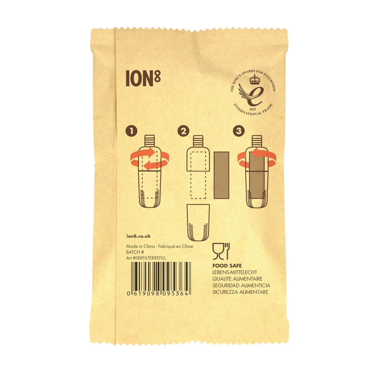 ION8, Replacement Filters x 3, for Filter Straw