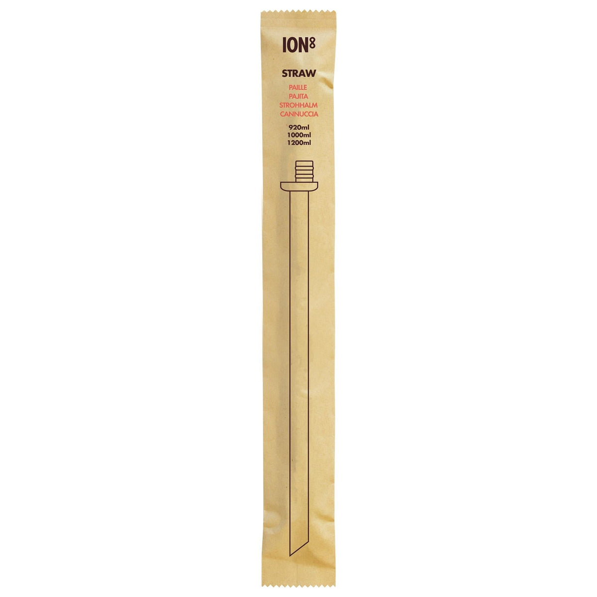 X-Large Straw for 31oz-40oz ION8 Bottles, Add-on Straw, X-Large
