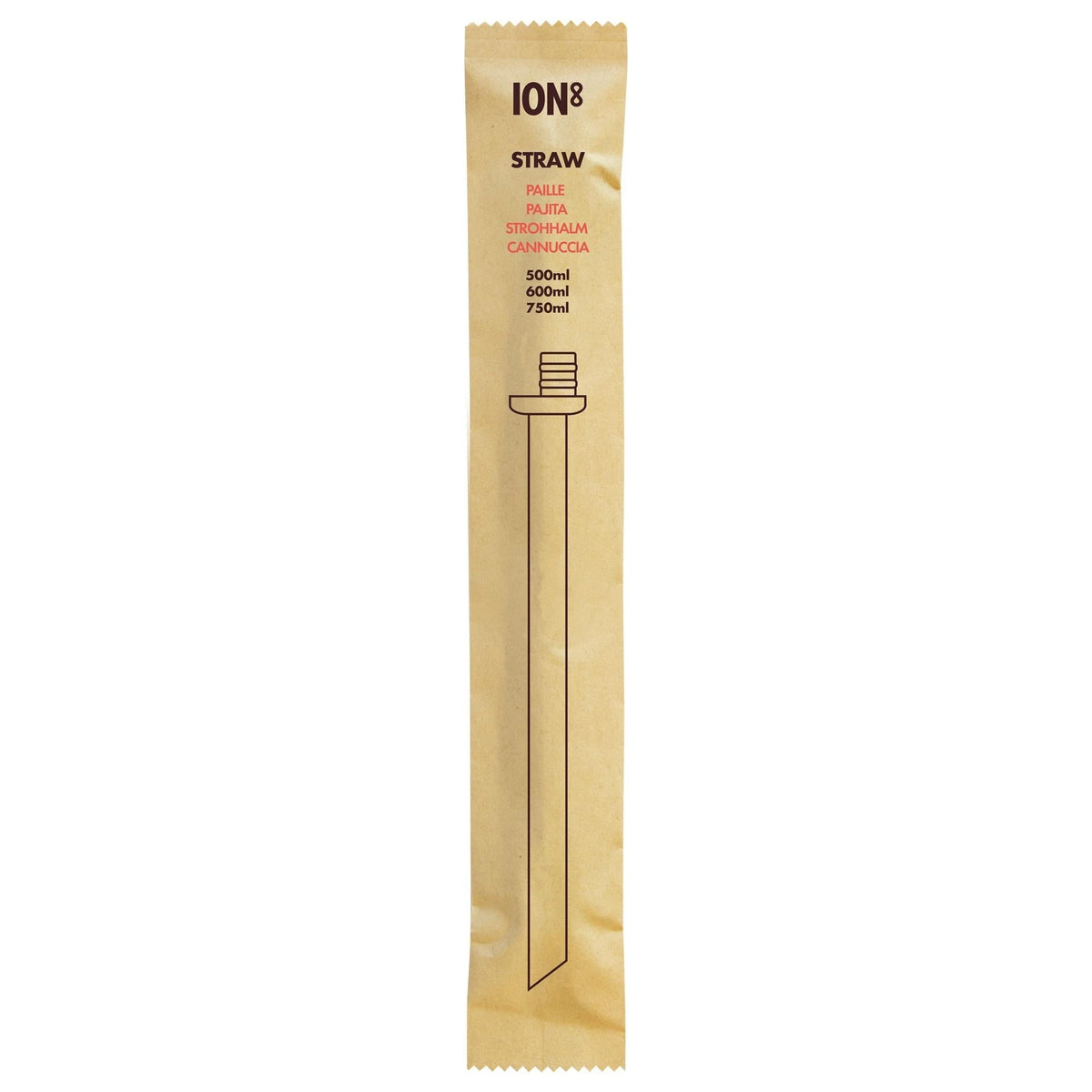 Medium/Large Straw for 18oz-24oz ION8 Bottles, Add-on Straw, Medium/Large